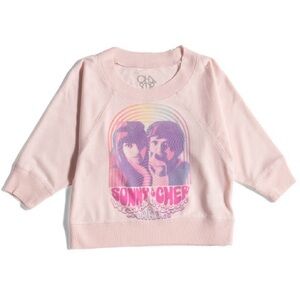 CHASER Pink Sonny & Cher 3T Graphic Kids Sweatshirt- NEW